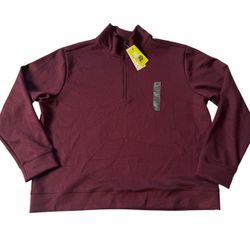 All in Motion Men’s XXL Burgundy Half Zip Pullover NWT