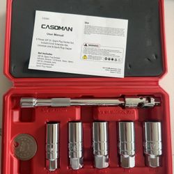 CASOMAN 3/8-Inch Drive Spark Plug Socket Set