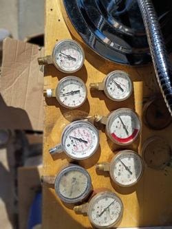 8 pressure gages $8 each or buy all at 7 each