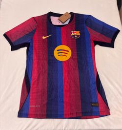Men's Lamine Yamal #10 Barcelona Jersey Player Version Slim Fit