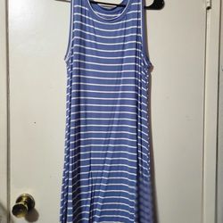 Dress Striped  Blue
