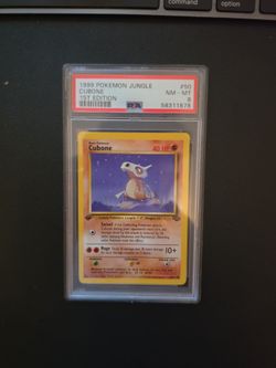 PSA 8 Cubone 1999 Pokemon Jungle 1st Edition #50