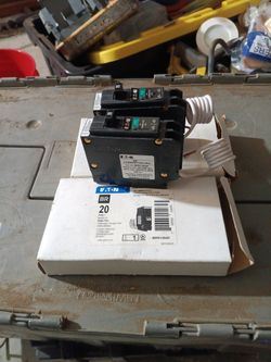 Eaton  20 Amps Arc Fault Breaker  New, 2 Available $30 Each 