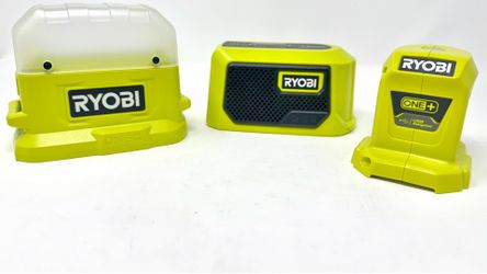 Ryobi 18v Tailgating Kit Bluetooth Speaker, Light, USB Power Source  *NEW*