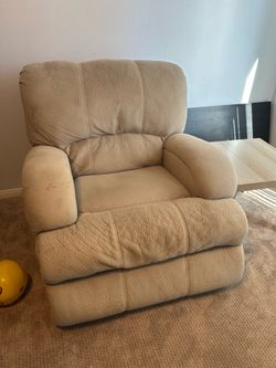 Single Electric Recliner + rocker - Fabric