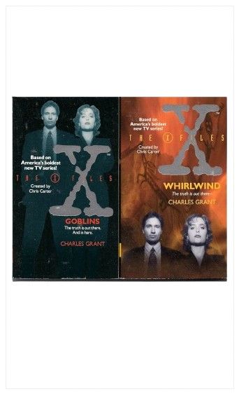 Vintage 'The X~Files' Set of 2 Paperback Novels: 'Goblins & Whirlwind'