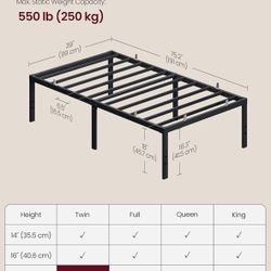 Base  Para Cama  Individual $35. Y Matrimonial$75  Twin  Y Queen 