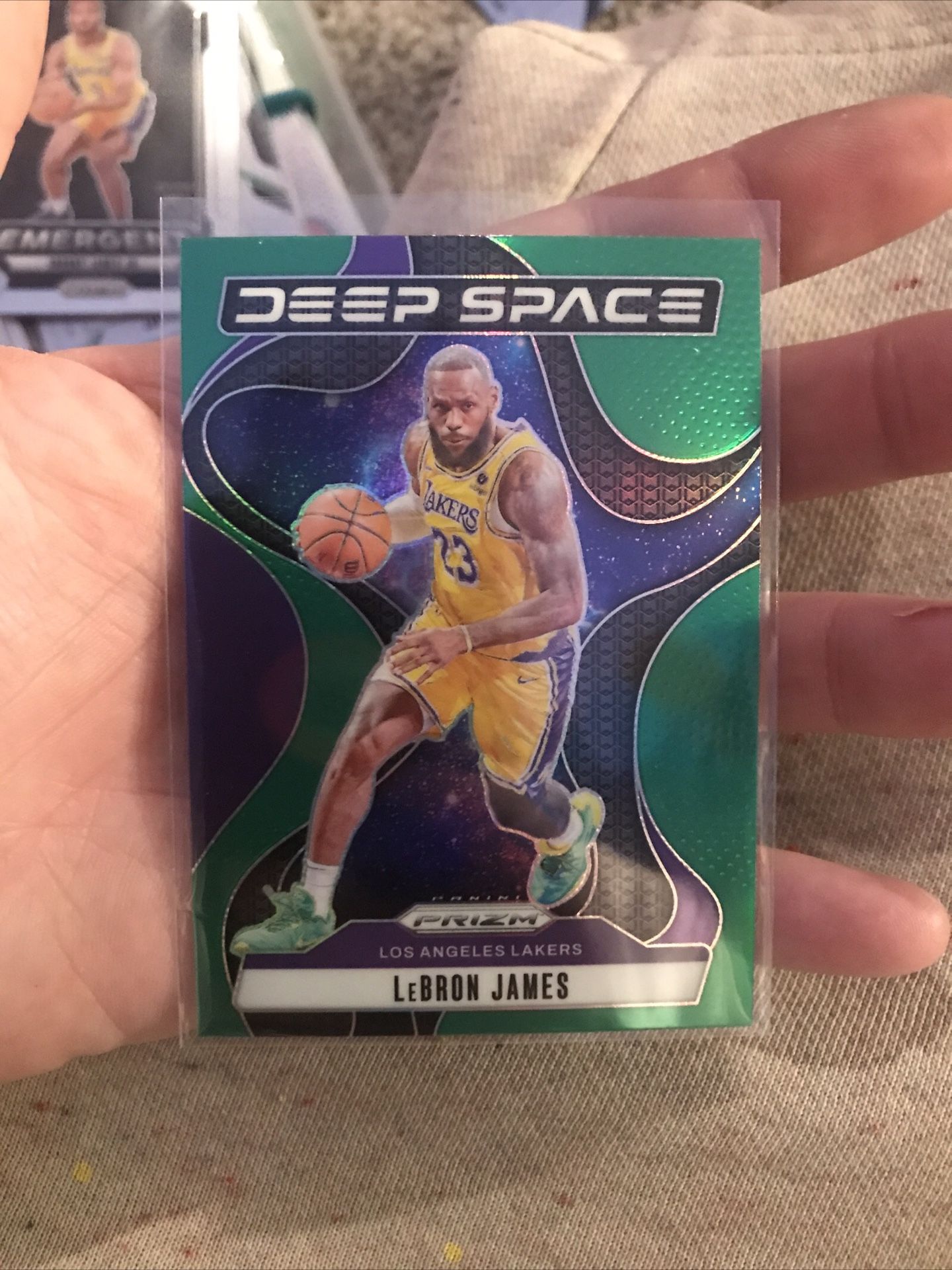 Lebron James Deep Space Insert Green Prizm