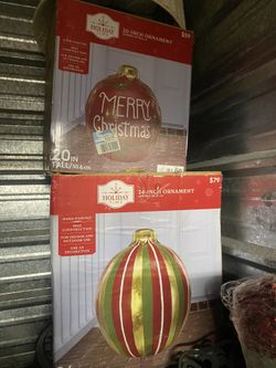 Two large ornaments