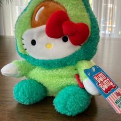 NWT 🥑 Hello Kitty x BumBumz Avocado Plush – 7.5”
