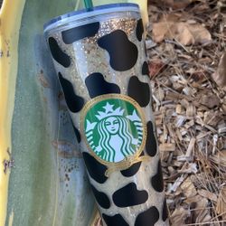 Cow Print Snow glove Cup