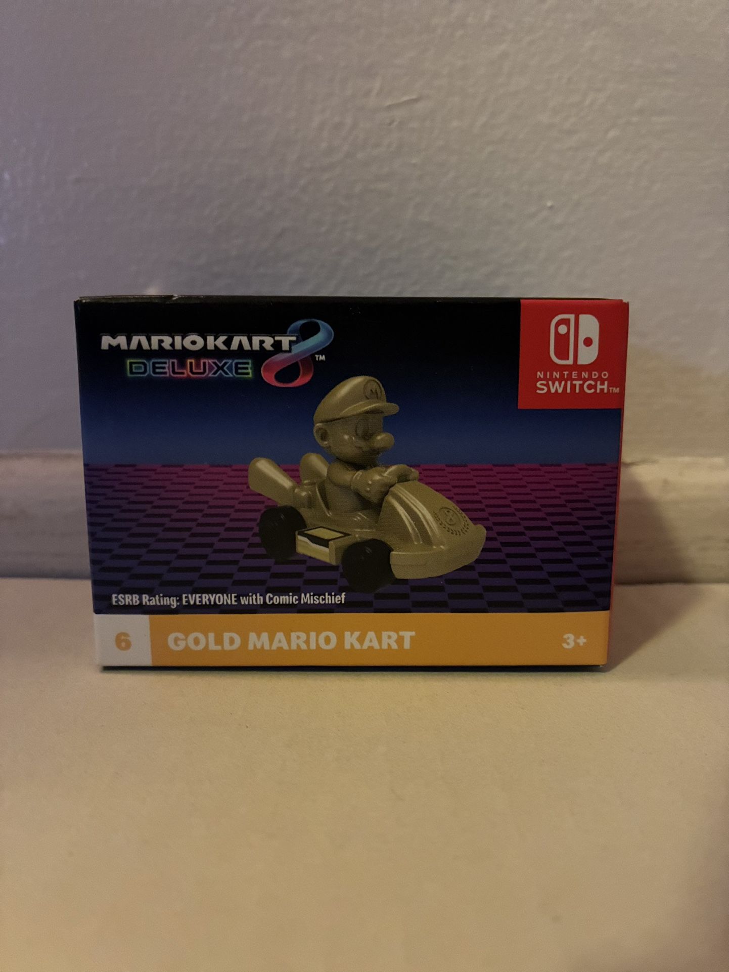 Mario Kart 8 McDonalds Toy Gold Mario