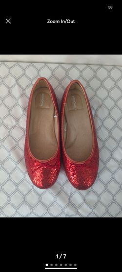 Sonoma Red Glitter Ballet Flats