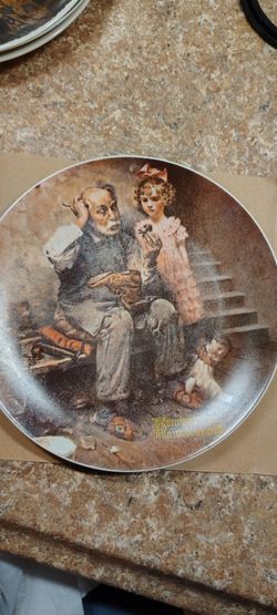 Vintage 1978 Norman Rockwell The Cobbler Limited edition collectors plate