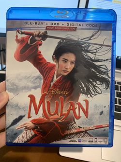 Mulan blu-ray + dvd + digital code
