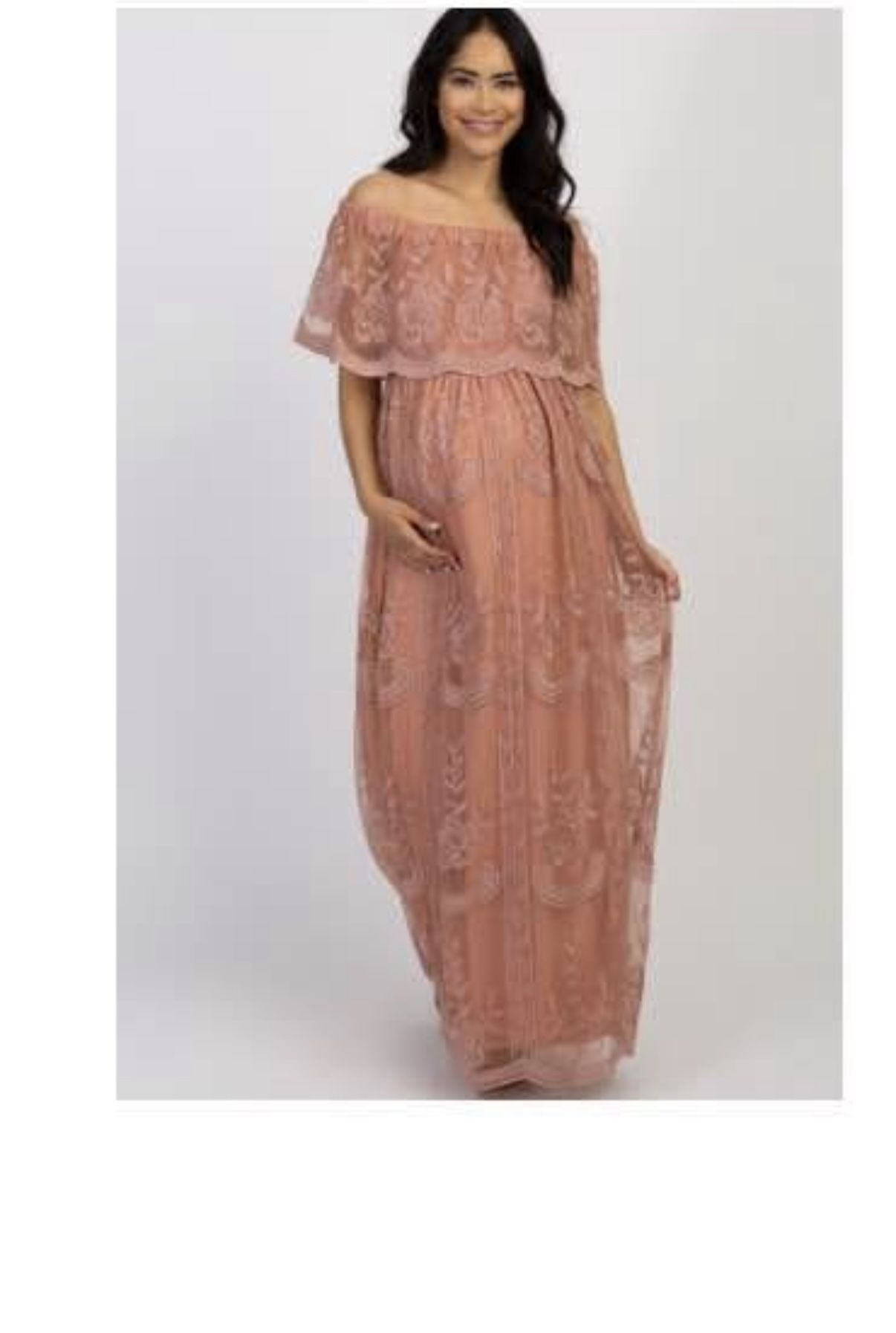 Pinkblush Maternity dress, Blush, Size Small