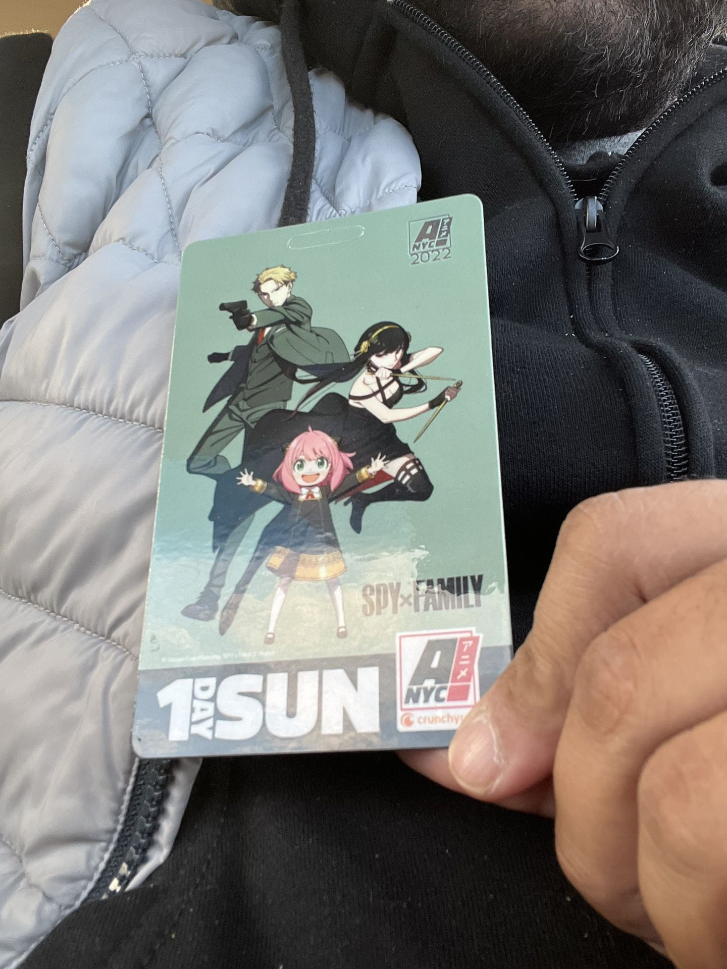 NYC Anime Sunday Badge Pass Ticket Javitz 