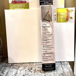 Art Canvas And Easel