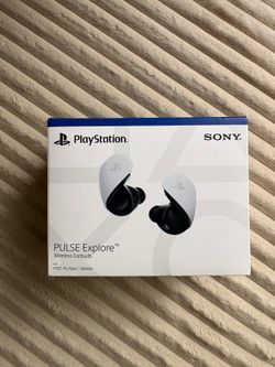 PlayStation PULSE Explore Wireless Earbuds with Charging Case, for PS5, White