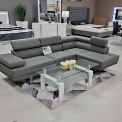 Brand New Gray Sectional- Shop Now Pay Later