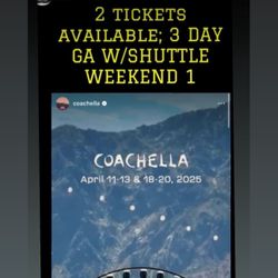 2 Coachella Passes 