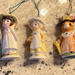 3 Vintage Christmas Ornaments 