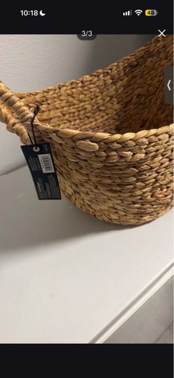 Woven Seagrass Storage Basket