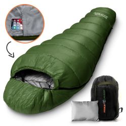 Mummy Sleeping Bag With Pillow 