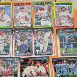 Phillies Lot Of 17 Cards