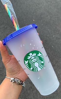 Personalized Starbucks Confetti Cups