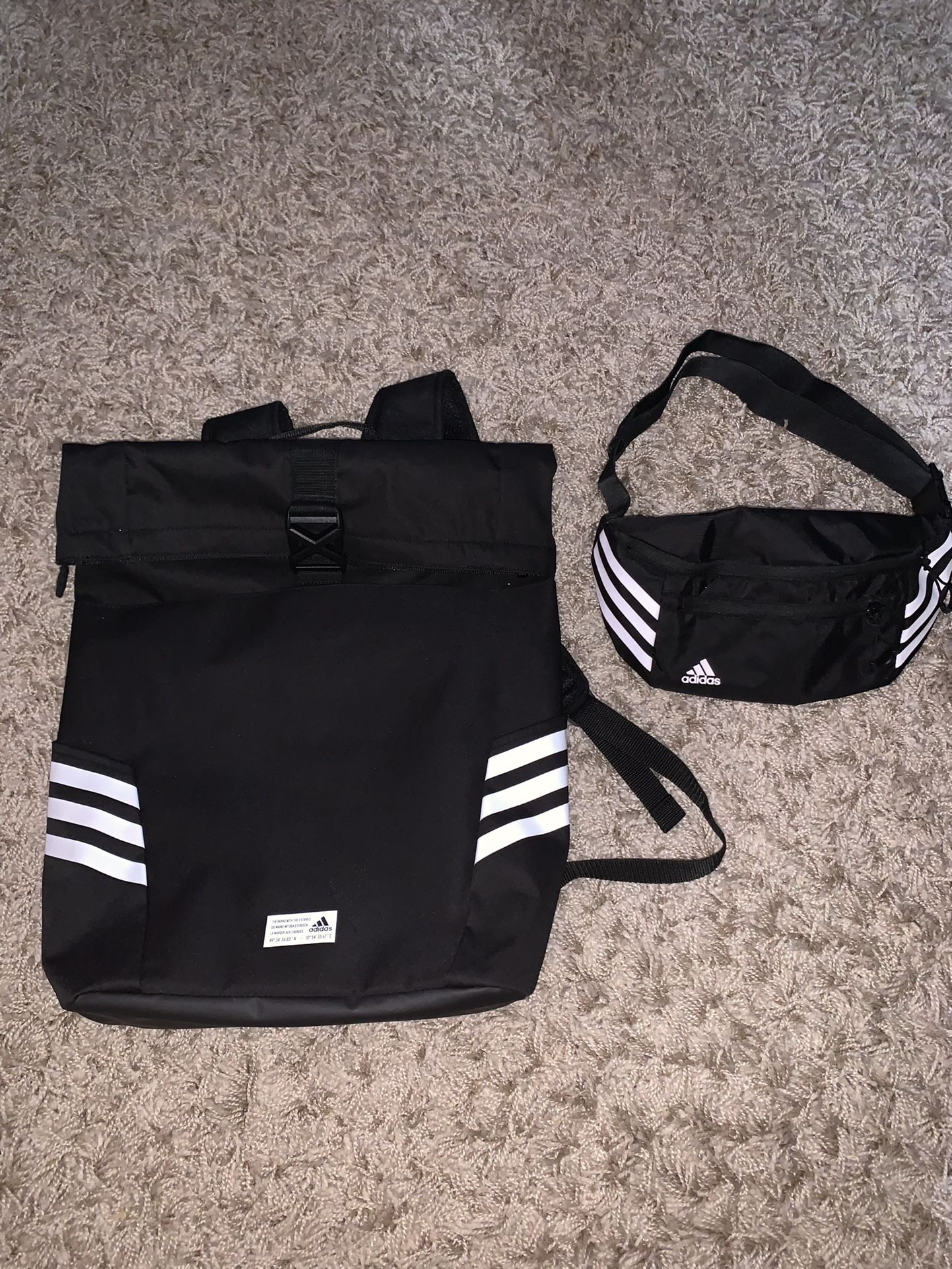 Adidas (Combo) Backpack + Waist Pouch