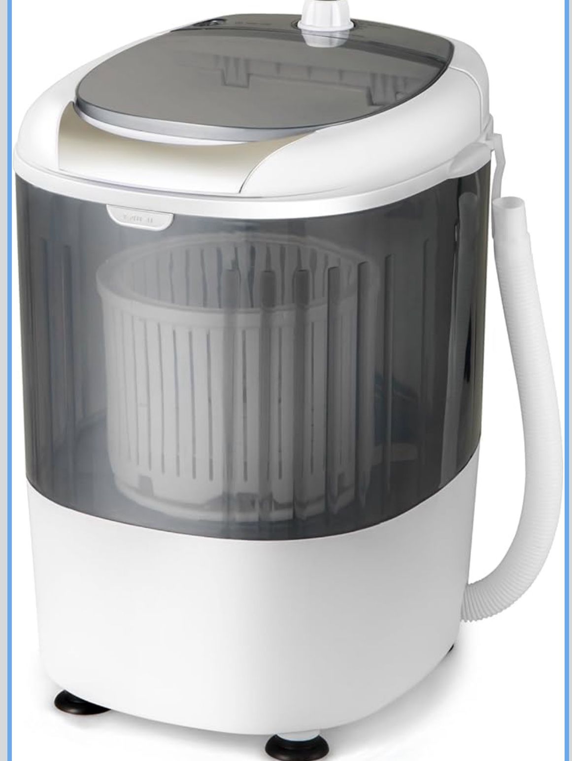 Newly assembled COSTWAY Mini Portable Washing Machine, 5.5 lbs Washing Capacity, Compact Laundry