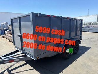 2027 smooth wall dump trailer 12ft !