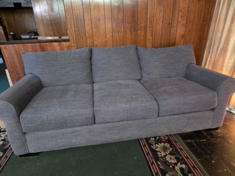 Gray Fabric 3-Seat Sofa