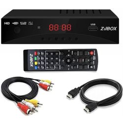 Digital TV Converter Box, ATSC Tv Tuner - ZJBOX for Analog HDTV Live 1080P with Recording&Playback,HDMI Output, Timer Setting TV Tuner Function Digita