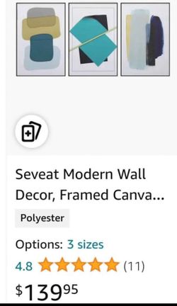 3 panel WALL DECOR