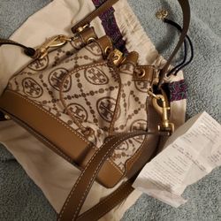 Tory Burch/Tory Burch T Monogram Jacquard Bucket Bag 