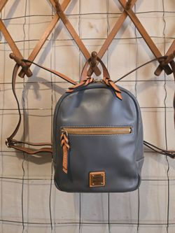 Like New Dooney & Bourke Ronnie Backpack  Slate Blue