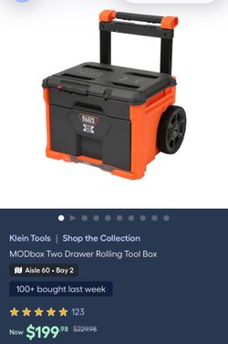 Klein MODbox 2-drawer rolling toolbox & 3 drawer tool box