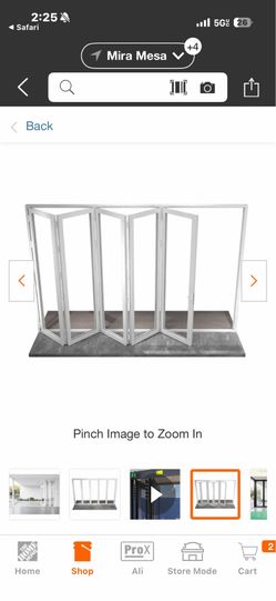 New in box 12x8 Windoor Folding door