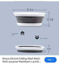 Large Foldable Collapsible Wash bins