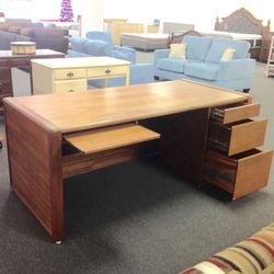 Solid wood desk