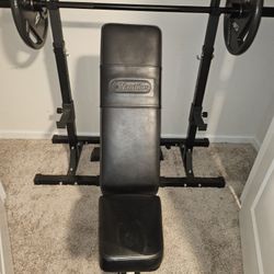 Weights workout bench 