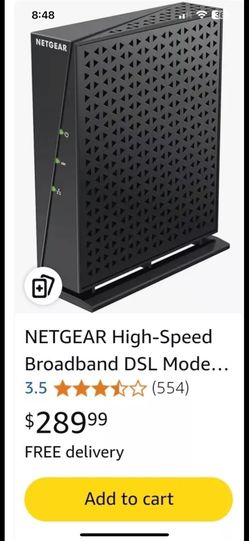 NETGEAR DM200-100NAS DSL VDSL High Speed Broadband Modem
