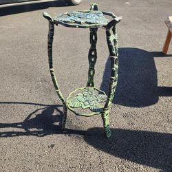 vintage iron plant holder