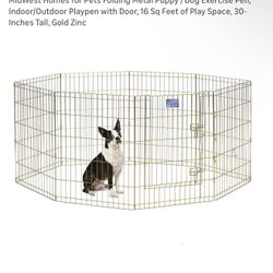 Pets Folding Metal Puppy / Dog Exercise Pen