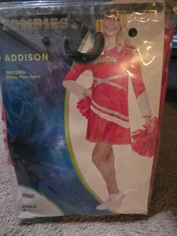 Disney Zombies 3 Addison Cheerleader Costume Child Small