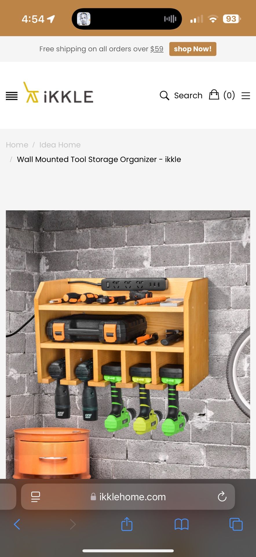 Drill / Power Tool organizer 