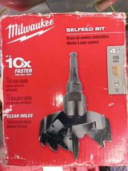 Milwaukee 4" selfeed bit