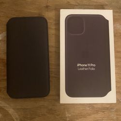 iPhone 11 Pro Leather Wallet Case